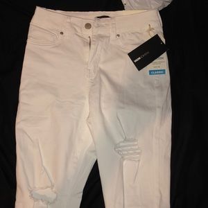 White Fashion Nova Jeans women size 1